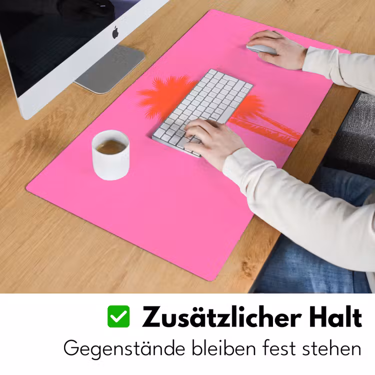 Palmbomen - Modern - Roze Muismat XXL klein -ysfeer3_duits