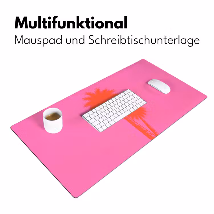 Palmbomen - Modern - Roze Muismat XXL klein -ysfeer4_duits