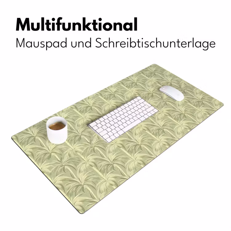 Palmwoud - Tropisch - Groen Muismat XXL klein 681 -ysfeer4_duits