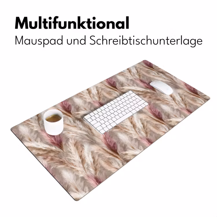 Pampasgras - Pluizig - Kleurrijk Muismat XXL klein 681 -ysfeer4_duits
