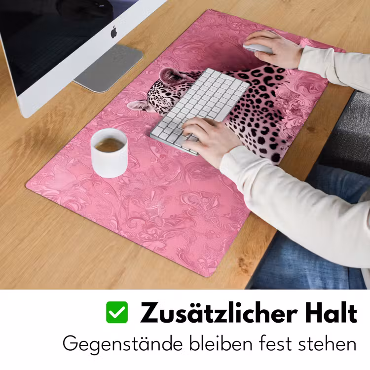 Panter - Luxe - Roze Muismat XXL klein -ysfeer3_duits