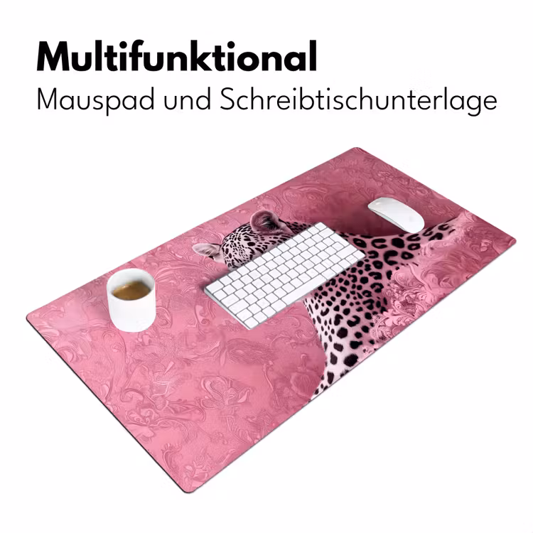 Panter - Luxe - Roze Muismat XXL klein -ysfeer4_duits