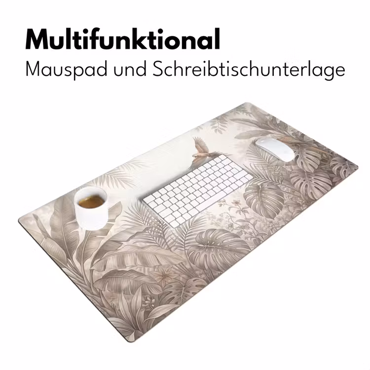 Papagaai - Jungle - Tropisch Muismat XXL klein -ysfeer4_duits