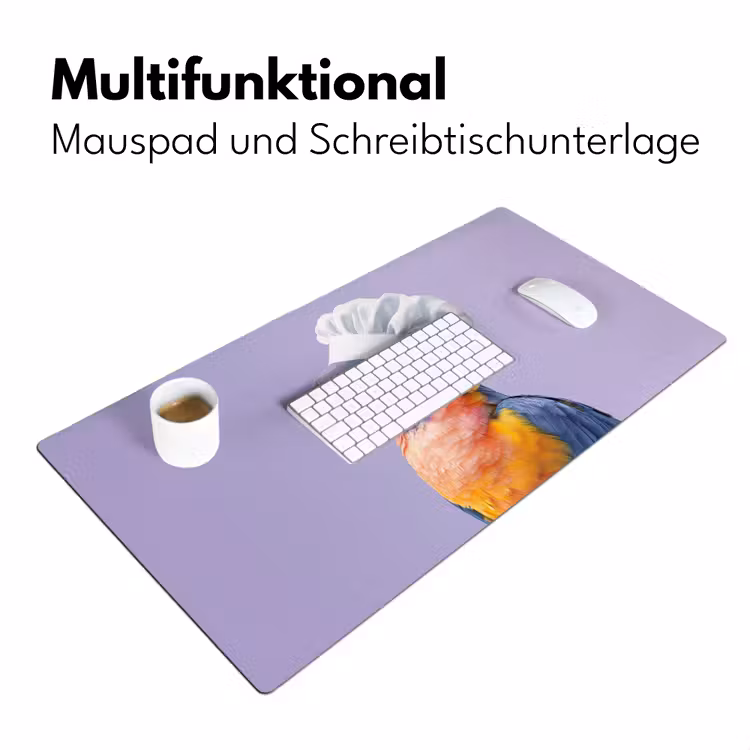 Papegaai - Koksmuts - Paars - Cute Muismat XXL klein -ysfeer4_duits