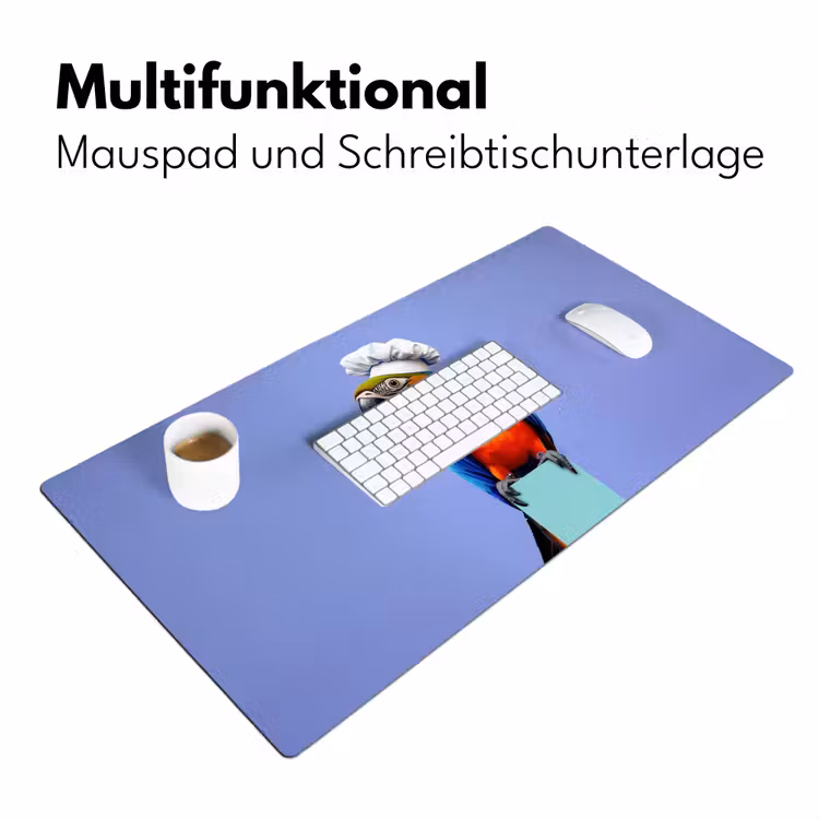 Papegaai - Koksmuts - Vogel - Leuk Muismat XXL klein -ysfeer4_duits