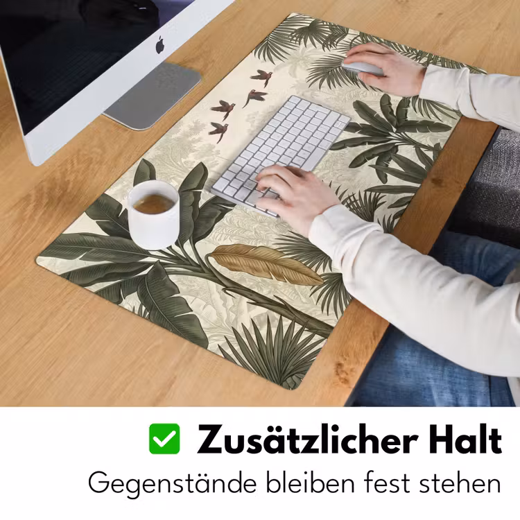 Papagaaien - Jungle - Tropisch - Green Muismat XXL klein -ysfeer3_duits