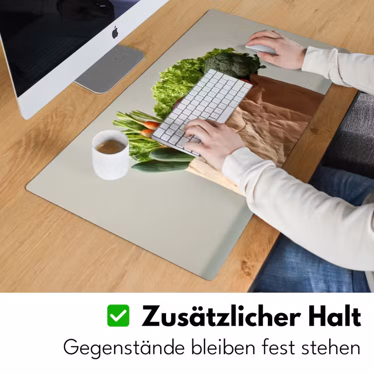 Papieren - Boodschappen - Groente - Kleurrijk Muismat XXL klein -ysfeer3_duits
