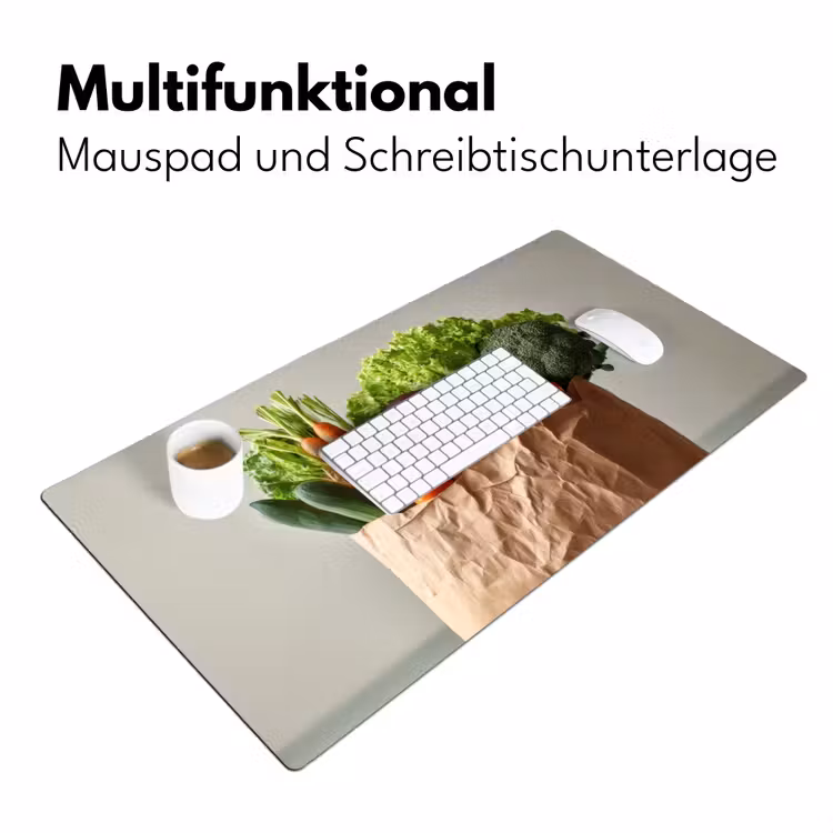 Papieren - Boodschappen - Groente - Kleurrijk Muismat XXL klein -ysfeer4_duits