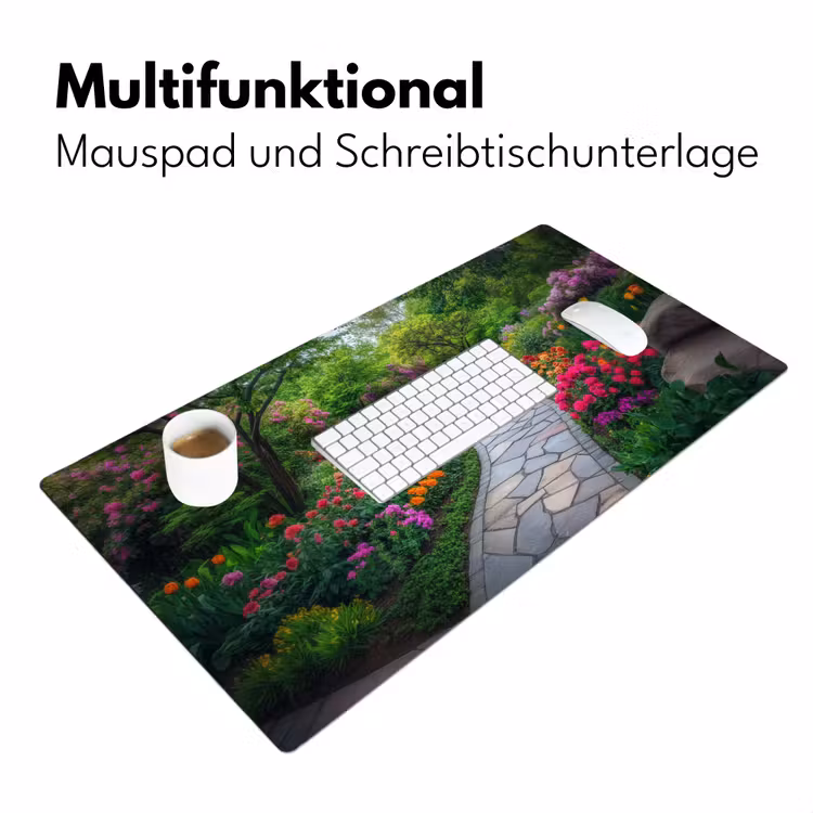 Park - Bloemen - Tuin Muismat XXL klein -ysfeer4_duits