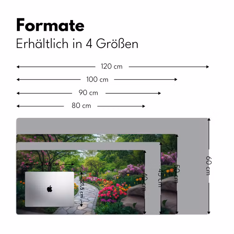 Park - Bloemen - Tuin Muismat XXL klein -ysfeer5_duits