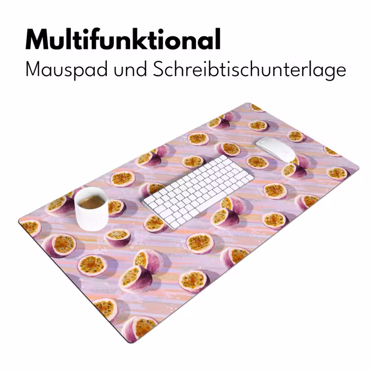 Passievrucht - Tropisch - Paars Muismat XXL klein 681 -ysfeer4_duits