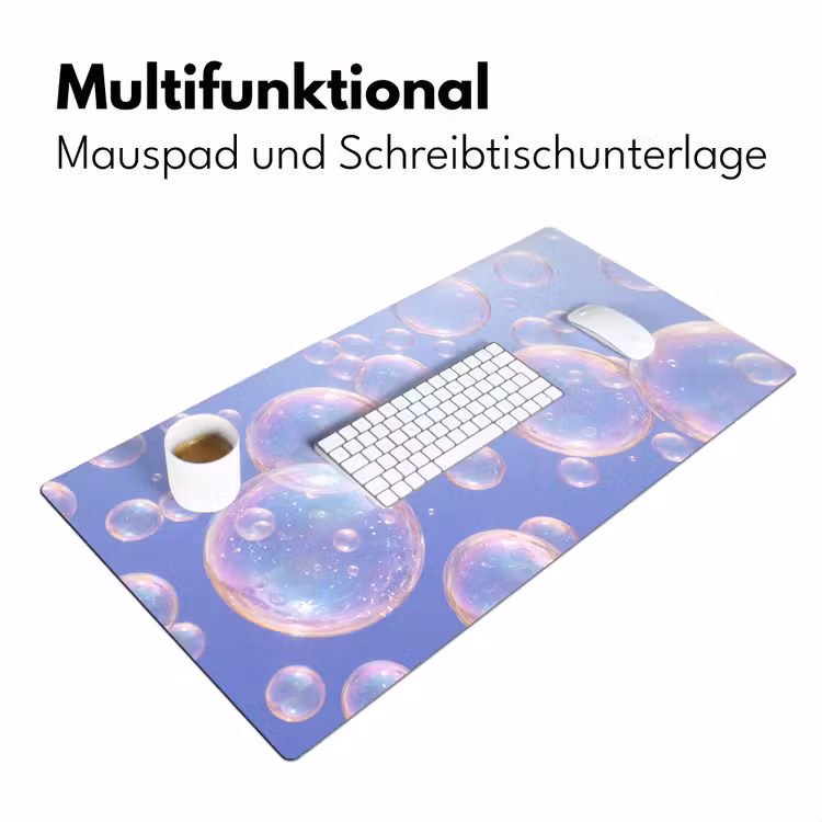 Pastel - Bubbels - Dromerig Muismat XXL klein -ysfeer4_duits