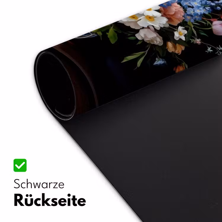 Pastel - Bloemen - Glazen - Vaas Muismat XXL klein -ysfeer2_duits