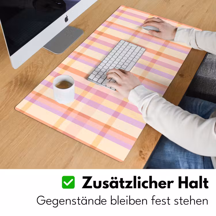 Pastel - uitpatroon - Geometrisch Muismat XXL klein 681 -ysfeer3_duits