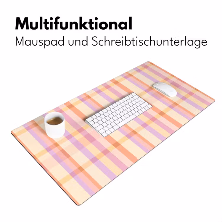 Pastel - uitpatroon - Geometrisch Muismat XXL klein 681 -ysfeer4_duits