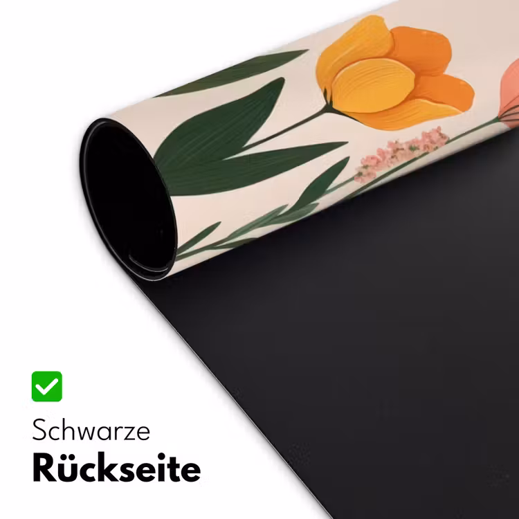 Pasteltinten - Bloemen - Illustratie Muismat XXL klein -ysfeer2_duits