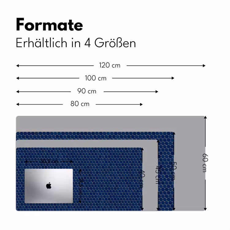 Penny - Mozaïek - Donkerblauw Muismat XXL klein 681 -ysfeer5_duits