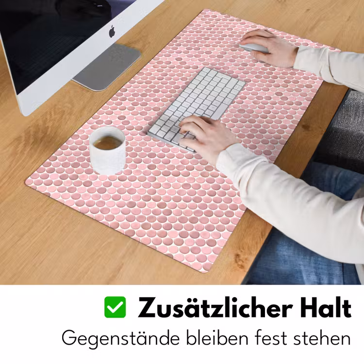 Penny - Mozaïek - Lichtroze Muismat XXL klein 681 -ysfeer3_duits