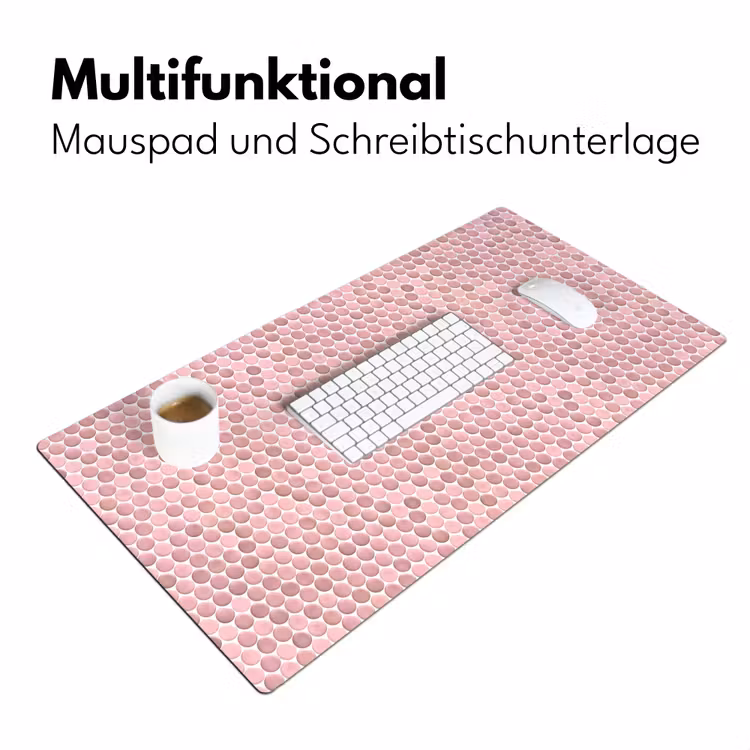 Penny - Mozaïek - Lichtroze Muismat XXL klein 681 -ysfeer4_duits
