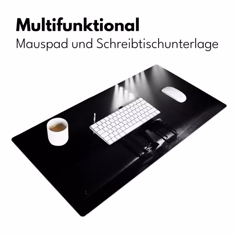 Persoon - Piano - Muziek - Zwart-wit - Podium Muismat XXL klein -ysfeer4_duits