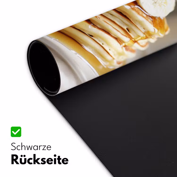 Pannenkoeken - Banaan - Siroop - Wit - Beige Muismat XXL klein -ysfeer2_duits