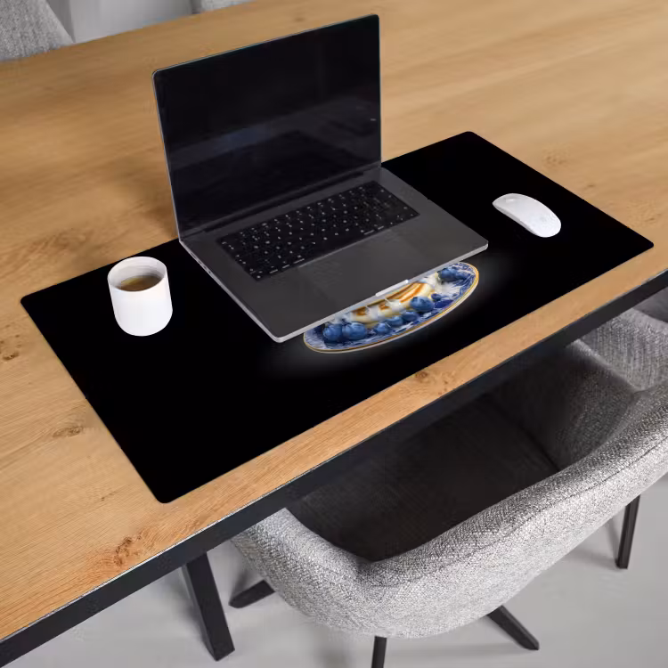 Pannenkoeken - Blauwe Bessen - Bord Muismat XXL klein -sfeer1