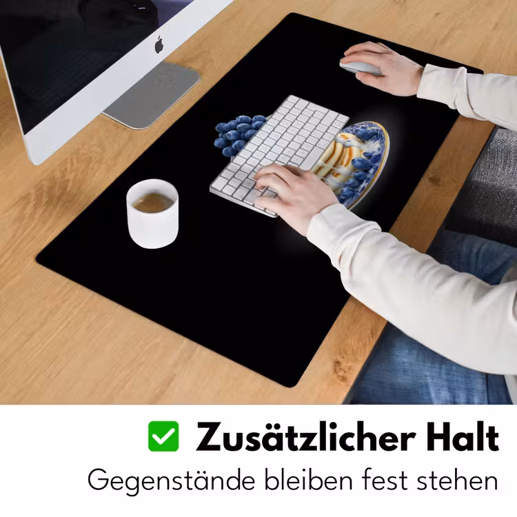 Pannenkoeken - Blauwe Bessen - Bord Muismat XXL klein -ysfeer3_duits
