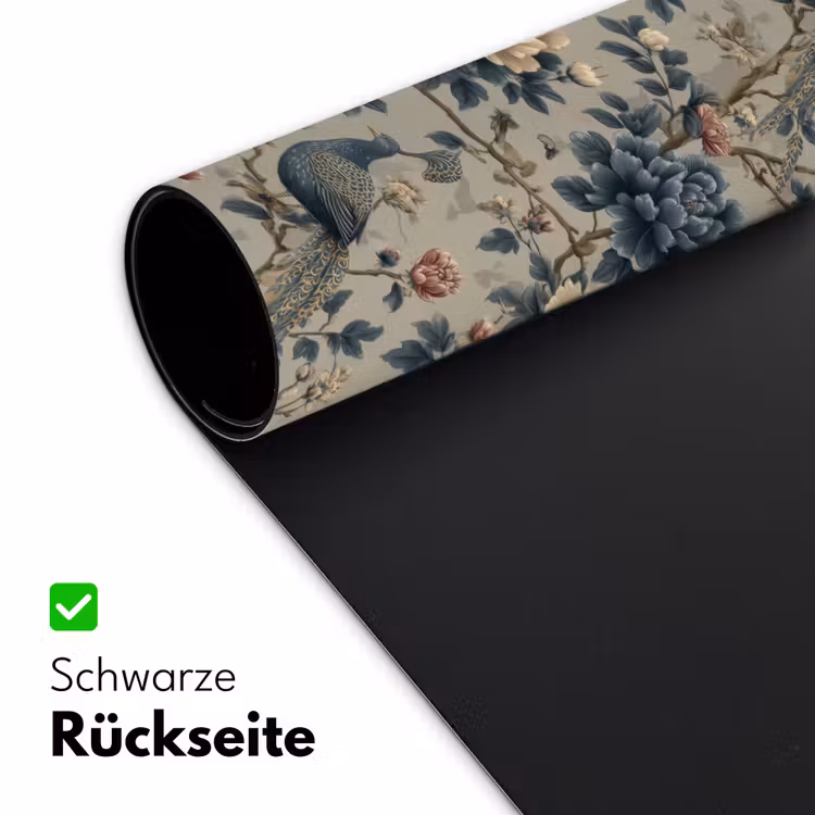 Pauw - Bloemen - Blauw Muismat XXL klein 681 -ysfeer2_duits