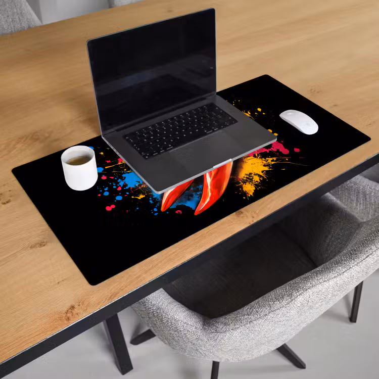 Peper - Graffiti - Verf - Abstract - Modern - Kleurrijk Muismat XXL klein -sfeer1
