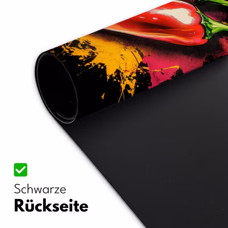 Peper - Graffiti - Verf - Abstract - Modern - Kleurrijk Muismat XXL klein -ysfeer2_duits