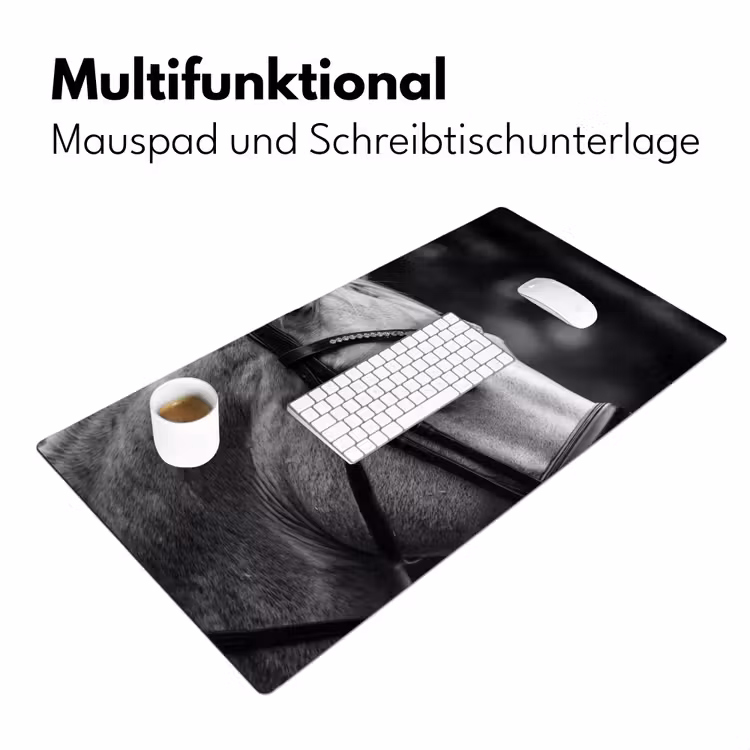 Paard - Schimmel - Portret Muismat XXL klein -ysfeer4_duits