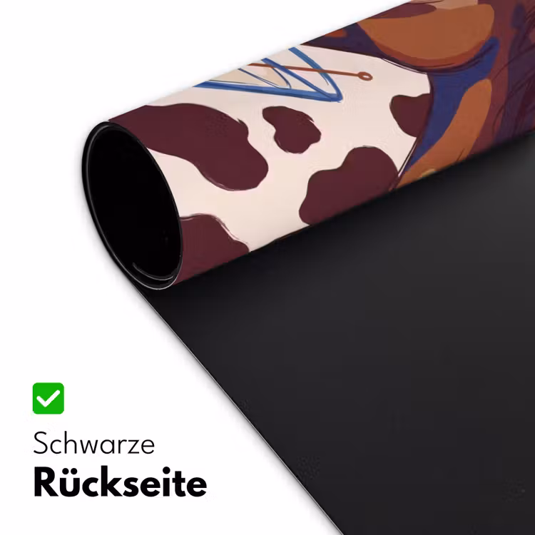 Schreibtischunterlage - Pferd – Martini – Tiere – Abstrakt – Braun - Paard - Martini - Dieren - Abstract - Bruin Muismat XXL klein