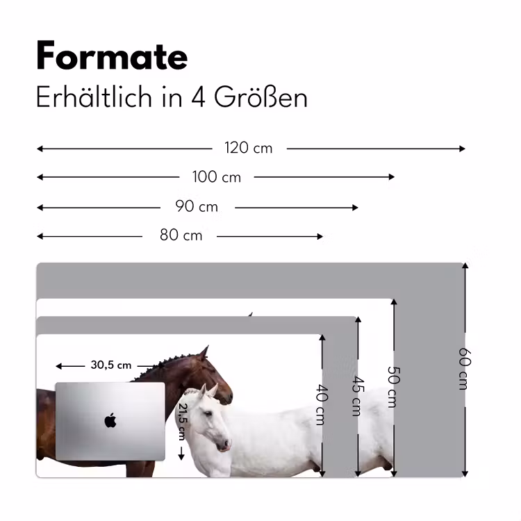 Paard - Modern - Balans Muismat XXL klein -ysfeer5_duits