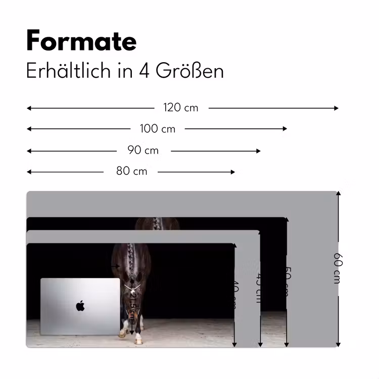 Paard - Modern - Portret Muismat XXL klein -ysfeer5_duits