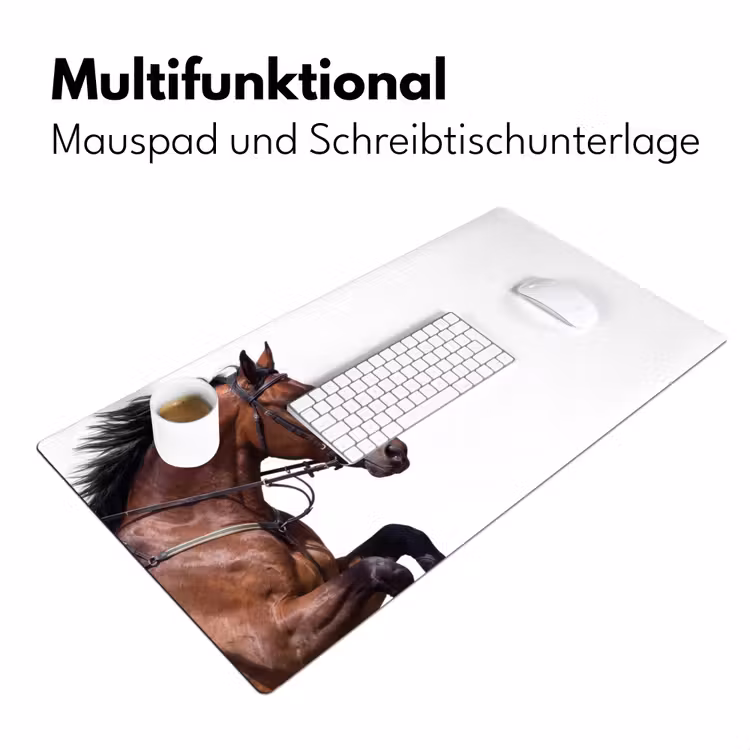 Paard - Springen - Modern Muismat XXL klein -ysfeer4_duits