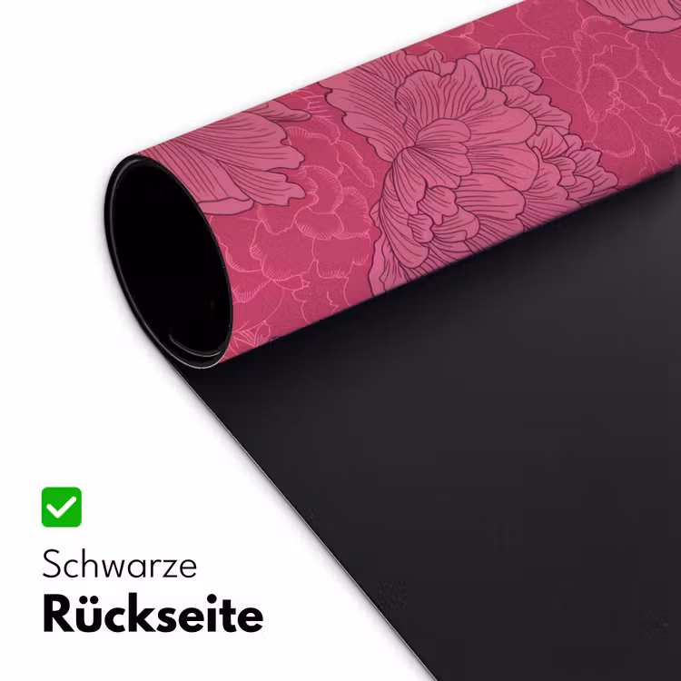 Pioenrozen - Energiek - Roze Muismat XXL klein 681 -ysfeer2_duits