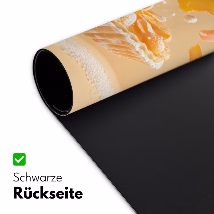 Peach - Eten - Taart - Oranje Muismat XXL klein -ysfeer2_duits