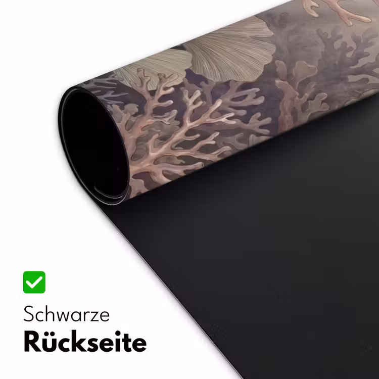 Plant - Bladeren - Zee - Illustratie - Groen Muismat XXL klein -ysfeer2_duits