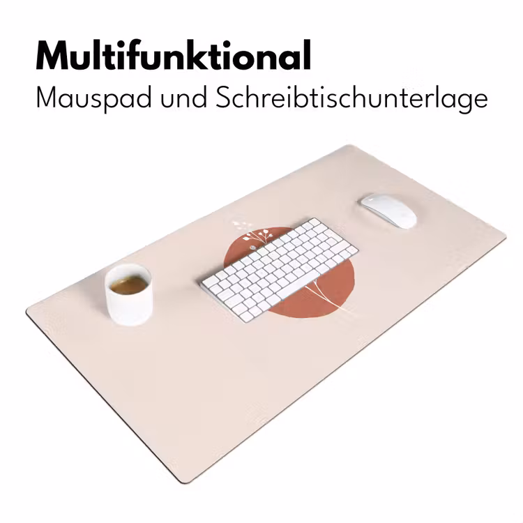 Plant - Tak - Abstract - Modern - Wit Muismat XXL klein -ysfeer4_duits