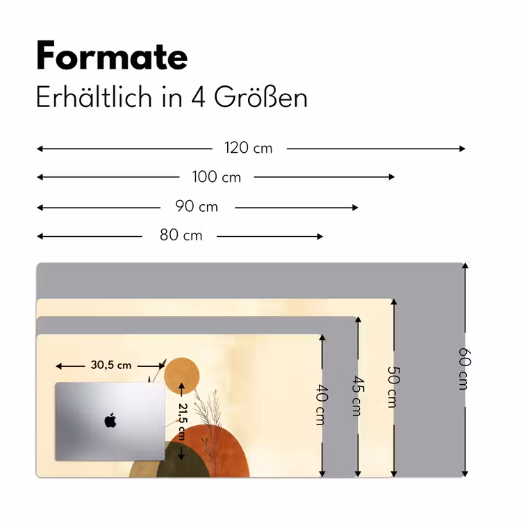 Planten - Abstract - Vormen Muismat XXL klein -ysfeer5_duits