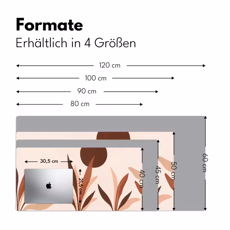 Planten - Abstract - Natuur - Bruin Muismat XXL klein -ysfeer5_duits