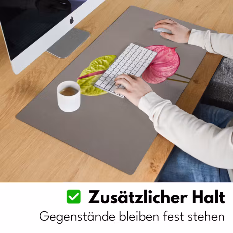 Planten - Anthurium - Groen - Roze Muismat XXL klein -ysfeer3_duits