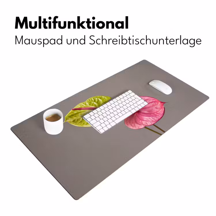 Planten - Anthurium - Groen - Roze Muismat XXL klein -ysfeer4_duits