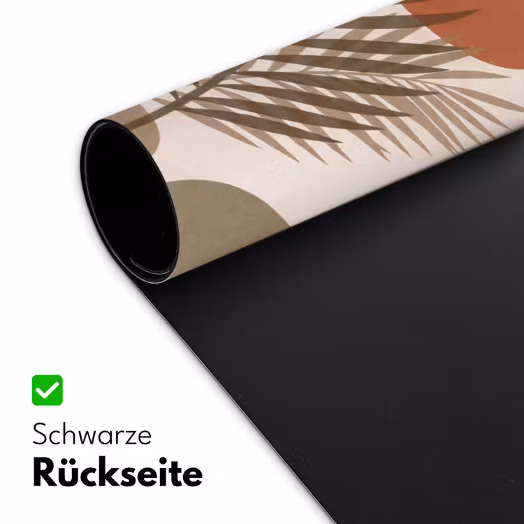Planten - Bladeren - Abstract - Modern - Beige Muismat XXL klein -ysfeer2_duits