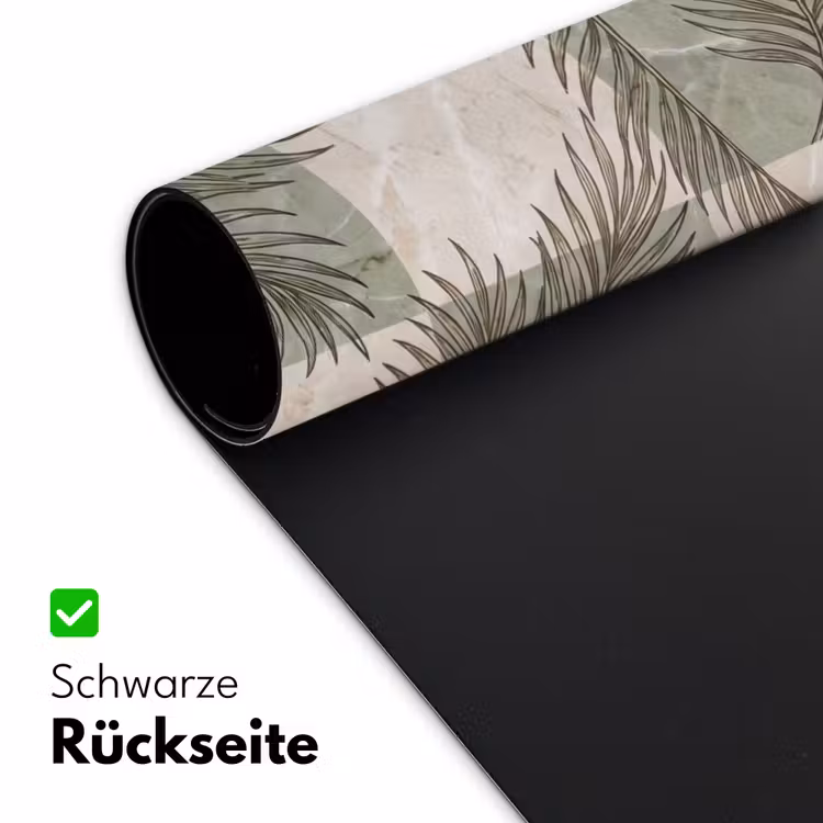 Planten - Bladeren - Marmer - Modern - Groen Muismat XXL klein -ysfeer2_duits