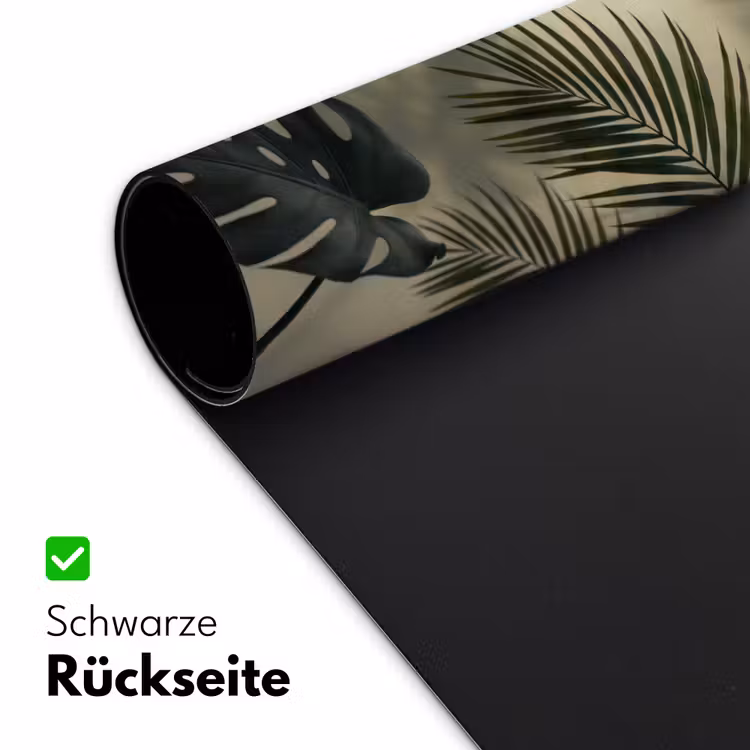 Planten - Bladeren - Schaduwen - Groen - Modern Muismat XXL klein -ysfeer2_duits