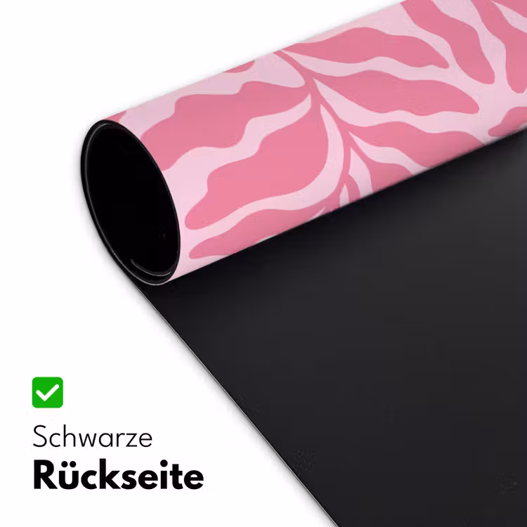 Schreibtischunterlage - Pflanzen – Organisch – Abstrakt – Modern – Rosa - Planten - Organisch - Abstract - Modern - Roze Muismat XXL klein