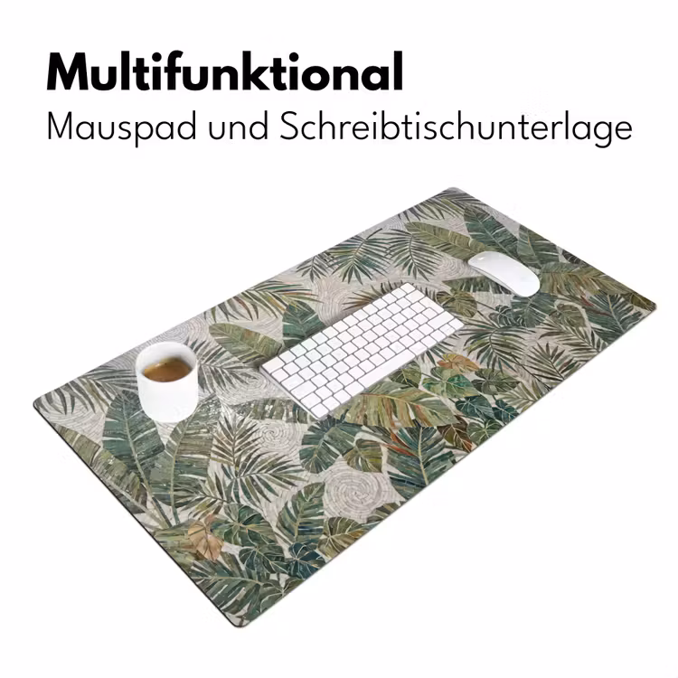 Planten - Tropisch - Mozaïek - Natuur - Groen Muismat XXL klein -ysfeer4_duits