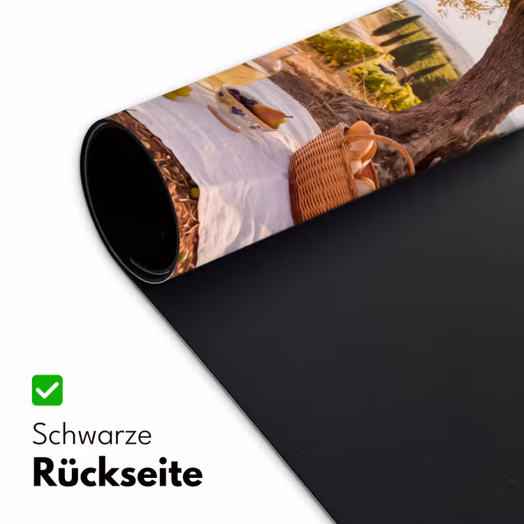 Schreibtischunterlage - Picknick – Weinberg – Landschaft – Sommer – Essen - Picknick - Wijngaard - Landschap - Zomer - Eten Muismat XXL klein