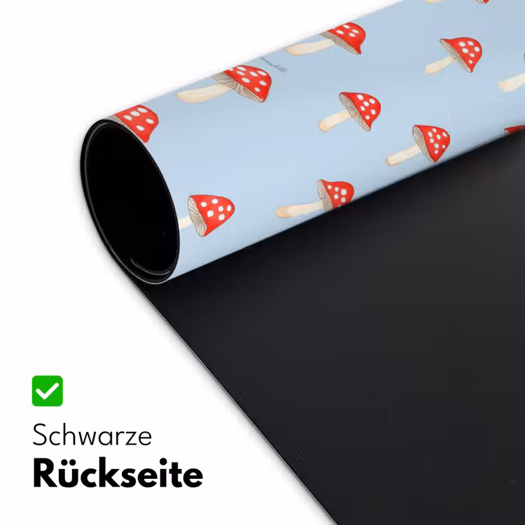 Paddenstoel -Sprookje - Blauw Muismat XXL klein 681 -ysfeer2_duits